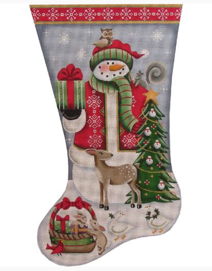 Forest Friends Snowman Stocking - 13M