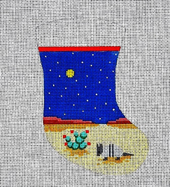 Mini Stocking - Armadillo and Cactus 
