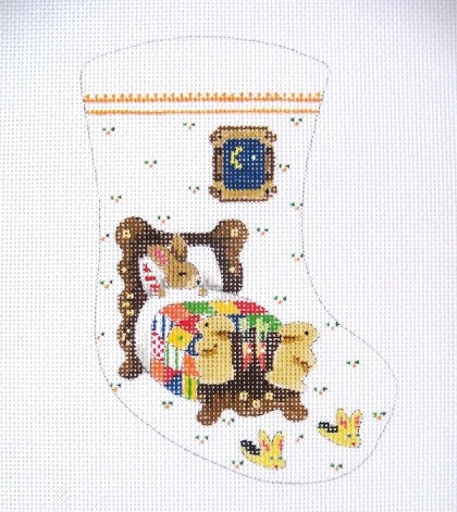 Mini Stocking - Sleeping Bunny in Bed