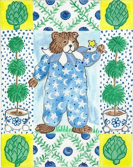 Blueberry Bear w/Artichokes and Topiaries 