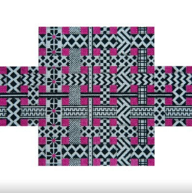 Black/White/Pink Ribbons Brick Cover