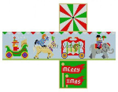 Circus Parade Cube Ornament 