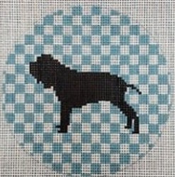 Neapolitan Mastiff on Blue