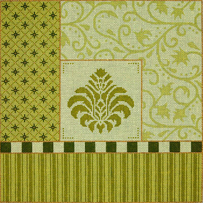 Medallion w/Green Borders