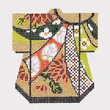 Ribbon on Gold Petite Kimono