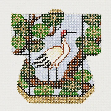 Standing Crane Petite Kimono