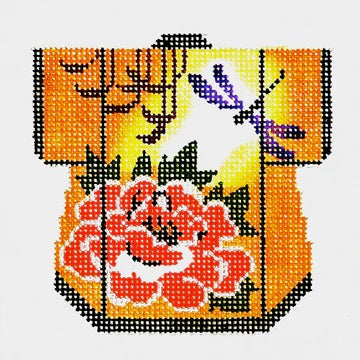 Red Flower on Sunset Petite Kimono