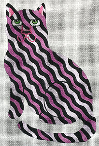 Lavender/Black/Pink Cat