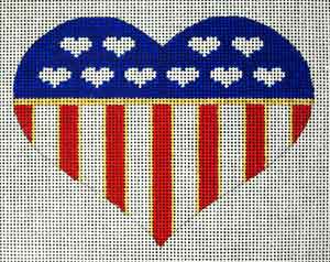 Heart - American Flag  