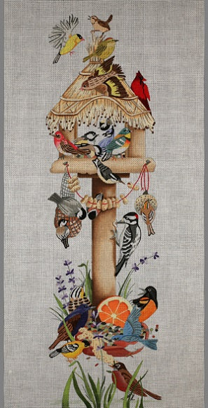 Garden Birds w/Bird Feeder
