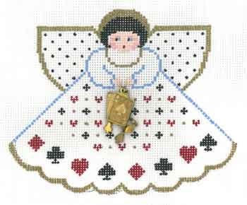 Card Trick Angel w/Charms