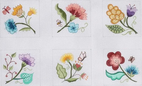 Jacobean Flowers - Multi 