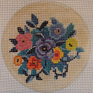 Little Floral w/Blue Rose