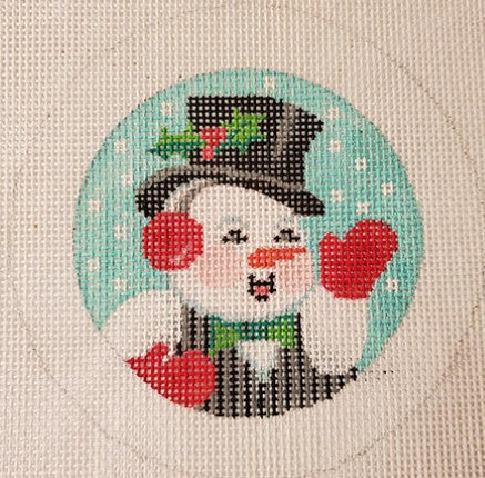 Button Cover - Snowman