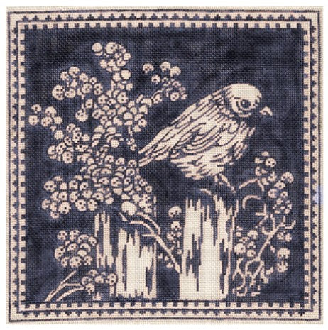 Blue Bird Toile