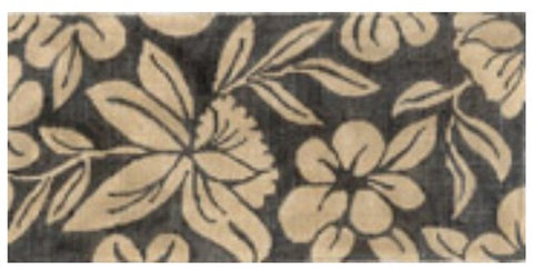 Black and Tan Floral Clutch 