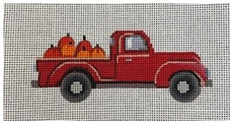Red Truck w/Pumpkins