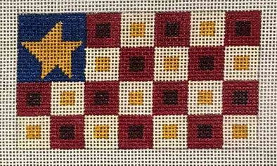 Little Flag w/Squares in Squares