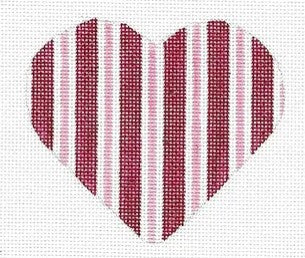 Heart - Red/Pink Stripe Valentine