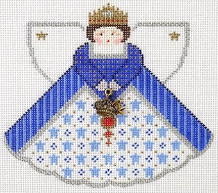 Royal Blue Queen Angel w/Charms