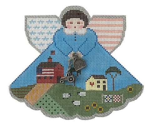 American Landscape Angel w/Charms