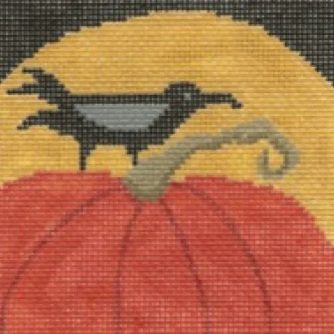 Crow on Pumpkin
