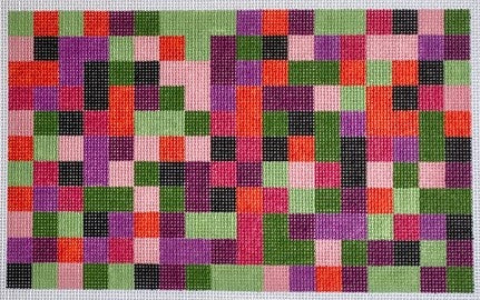 Patchwork Clutch - Berry Field