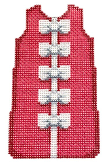 White Bows/Hot Pink Mini Shift