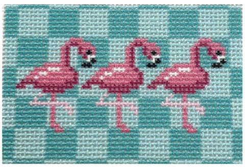 Flamingos on Aqua Small Insert