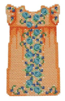 Orange/Aqua Mini Oaxaca Dress