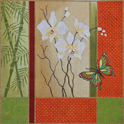 Orchids and Butterfly