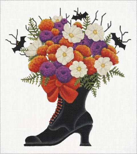 Bat Witch Boot Bouquet