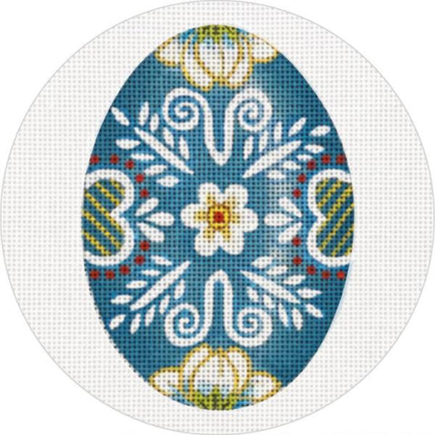 Turquoise Egg Ornament