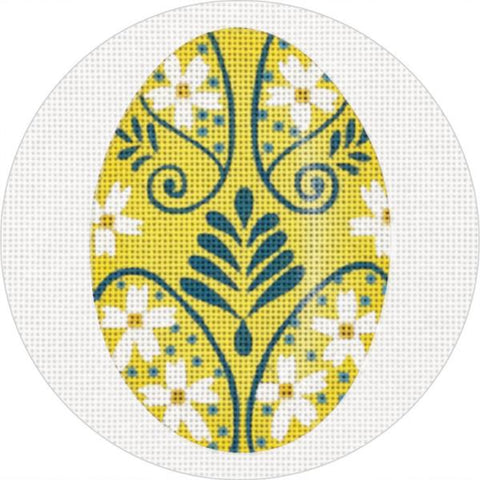 Mustard Yellow Egg Ornament