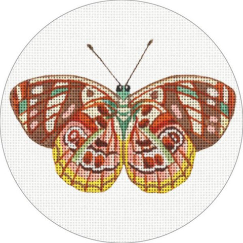 Brown/Pink Butterfly Ornament