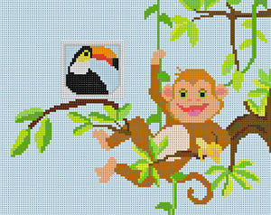 Monkey in a Tree Tooth Fairy Pillow