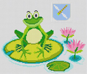 Frog on Lily Pad Tooth Fairy Pillow