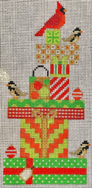 Kringle Bird Package Stack - Cardinal