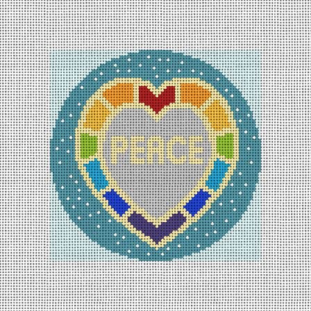 Peace Rainbow Heart