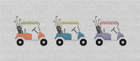 Three Golf Carts