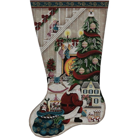 It's Santa Girl Stocking - 18M