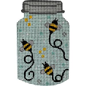 Bees in Mason Jar