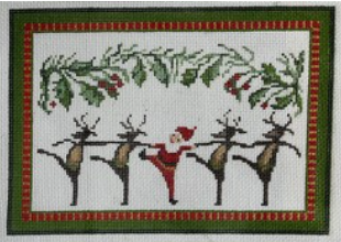 Dancing Santa and Reindeer