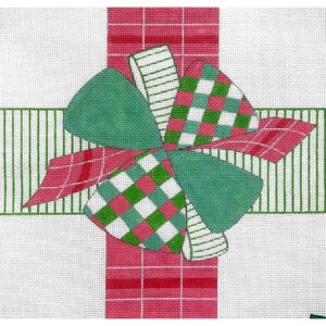Pink and Green Bow