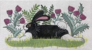 Rabbit in Purple Thistle