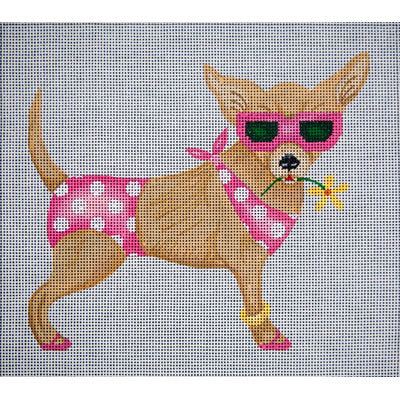 KoKo Chanel at the Beach(JP Needlepoint Designs)
