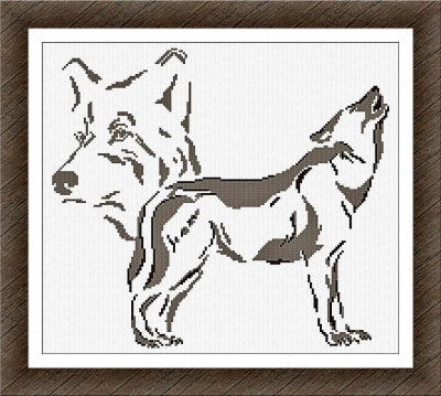 Wolf Portrait (Alessandra Adelaide Needleworks)