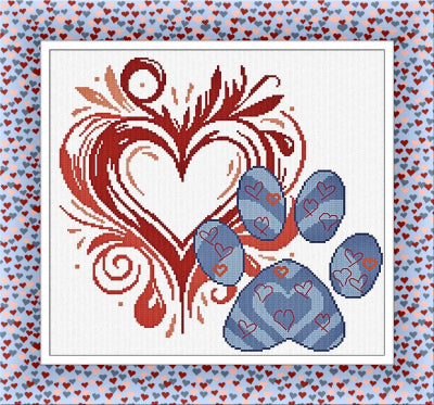 Paw on the Heart, A (Alessandra Adelaide Needleworks)