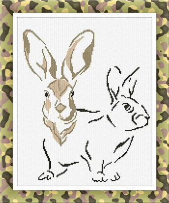 Hare Portrait (Alessandra Adelaide Needleworks)