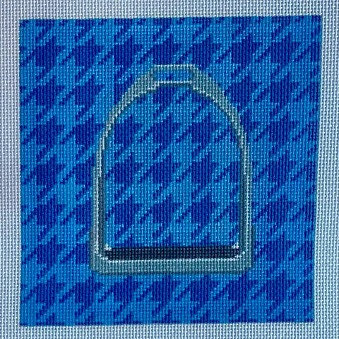 Stirrup on Blue Houndstooth (Froopy Designs)